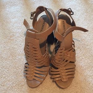 Light tan wedges from Target